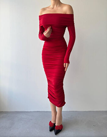 Dakota Drapeli Elbise