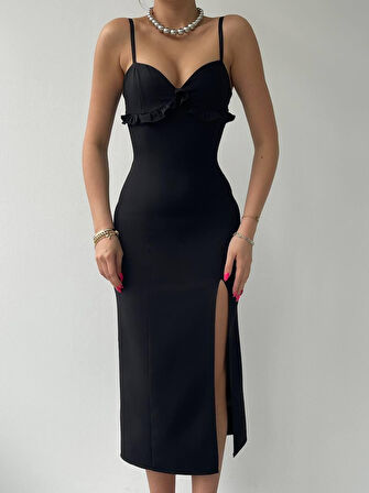 Papalia Sırt Detaylı Elbise