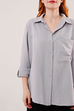 Salaş Kesim Cepli Grimelanj Gömlek