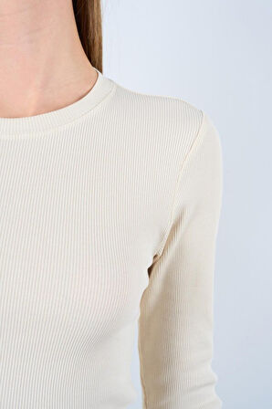 Uzun Kollu Body - Ekru