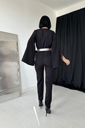 Siyah Yırtmaçlı Tulum