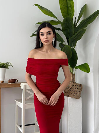 Dron Straplez Elbise