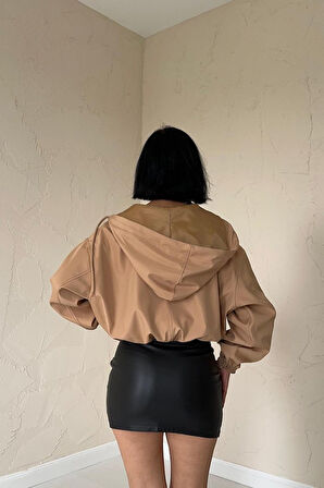 Vizon Kısa Fermuarlı Bomber Ceket