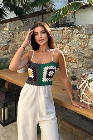 Jasmin Süzüneli Keten Tulum 1280-08