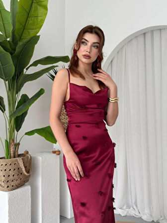 Dora Çiçek Detaylı Elbise