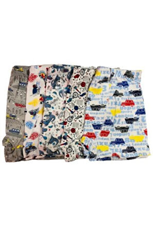 Erkek Çocuk Empirme Desenli Boxer 6 Adet 0254