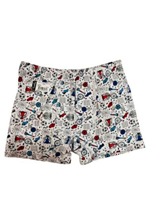 Erkek Çocuk Empirme Desenli Boxer 6 Adet 0254