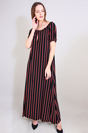 ALEXANDERGARDI CARMEN YAKA MAXİ BOY ELBİSE (B20-139309)