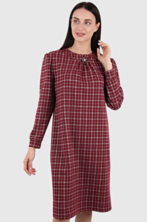 ALEXANDERGARDI MİDİ BOY BROŞLU ELBİSE (B20-155406)