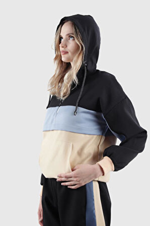 ALEXANDERGARDI RENK BLOKLU SWEATSHIRT (B20-1569)