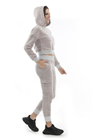 ALEXANDERGARDI BATİK DESENLİ KAPÜŞONLU SWEATSHIRT, KREM (B20-166705)