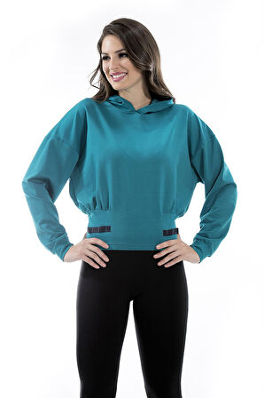 ALEXANDERGARDI KAPÜŞONLU BEL DETAYLI SWEATSHIRT (B20-16790)