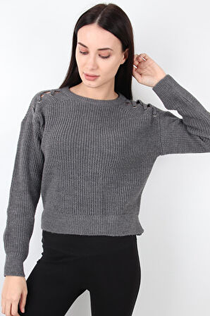 ALEXANDERGARDI OMUZ DETAYLI TRİKO KAZAK (B20-18837)