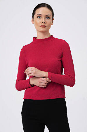 ALEXANDERGARDI DİK YAKA UZUN KOL T-SHİRT (B20-32115)