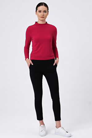 ALEXANDERGARDI DİK YAKA UZUN KOL T-SHİRT (B20-32115)