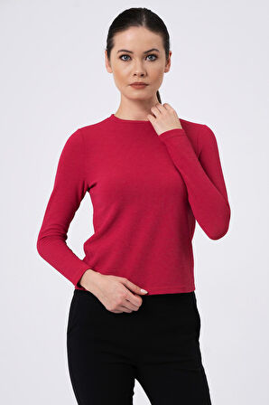 ALEXANDERGARDI UZUN KOL CROP T-SHİRT (B20-32116)