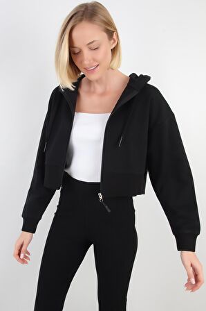 ALEXANDERGARDI KAPÜŞONLU CROP HIRKA (B21-36300)