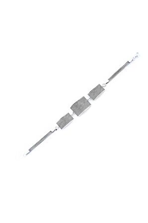 Dikdörtgen Motifli El Işi Oksitli Telkari