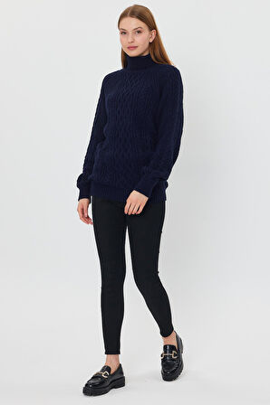 ALEXANDERGARDİ SAÇ ÖRGÜLÜ BOĞAZLI KAZAK(B21-18119)