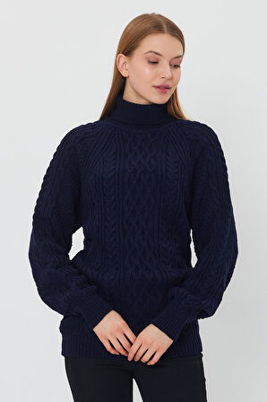 ALEXANDERGARDİ SAÇ ÖRGÜLÜ BOĞAZLI KAZAK(B21-18119)