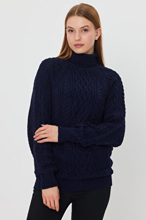 ALEXANDERGARDİ SAÇ ÖRGÜLÜ BOĞAZLI KAZAK(B21-18119)