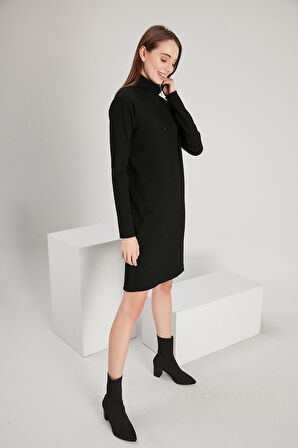 ALEXANDERGARDI DİK YAKA FERMUARLI ELBİSE (B21-21500)