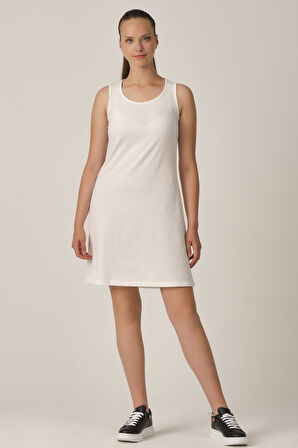 ALEXANDERGARDI FİTİLLİ KALIN ASKILI ELBİSE (B21-44103)