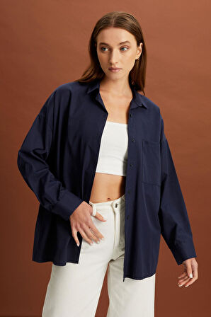 ALEXANDERGARDI OVERSİZE GÖMLEK (B21-47800)