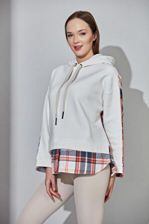 ALEXANDERGARDI EKOSE GARNİLİ KAPÜŞONLU SWEATSHİRT (B21-61500)