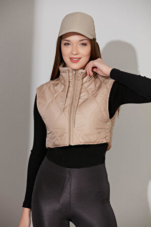 ALEXANDERGARDI CROP KAPİTONE YELEK (B21-909YL)