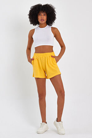 ALEXANDERGARDI BELİ LASTİKLİ CEPLİ ŞORT (B22-115A)