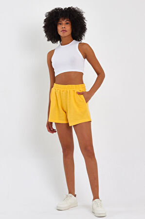 ALEXANDERGARDI BELİ LASTİKLİ CEPLİ ŞORT (B22-115A)