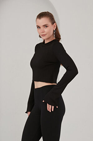 ALEXANDERGARDI İSPANYOL KOL CROP TOP (B22-120UST)