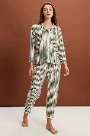 ALEXANDERGARDI ÇİZGİLİ PİJAMA TAKIMI (B22-143USU)