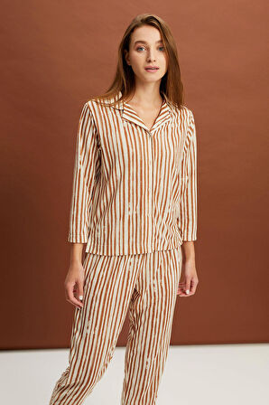 ALEXANDERGARDI ÇİZGİLİ PİJAMA TAKIMI (B22-143USU)