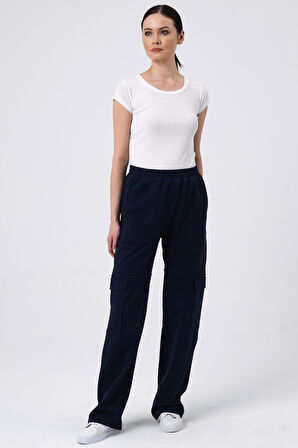 ALEXANDERGARDI KARGO CEPLİ GENİŞ PAÇA EŞOFMAN ALTI (B22-14600)