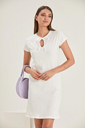 ALEXANDERGARDI İP DETAYLI ELBİSE (B22-166101)