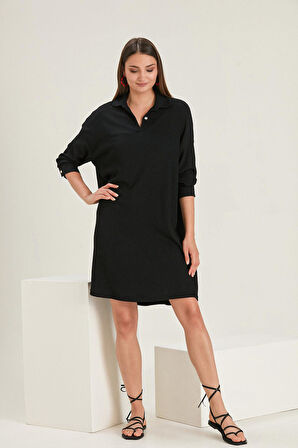 ALEXANDERGARDİ DÜĞME DETAYLI ELBİSE (B22-21900)