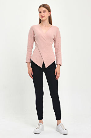 ALEXANDERGARDI KRUVAZE YAKA ÇAPRAZ BLUZ (B22-301A)