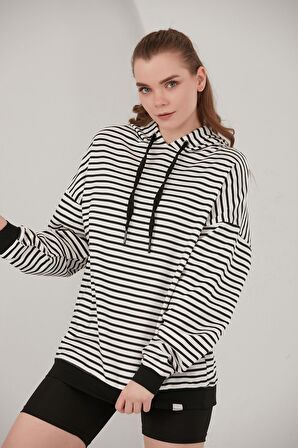 ALEXANDERGARDI ÇİZGİLİ SWEATSHİRT (B22-37300)