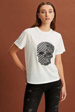 ALEXANDERGARDI BASKILI BASİC T-SHİRT (B22-385A)