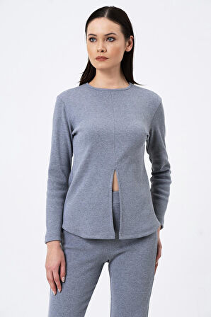 ALEXANDERGARDI ÖNÜ YIRTMAÇ DETAYLI İKİLİ TAKIM (B22-3960-ÜST-ALT)