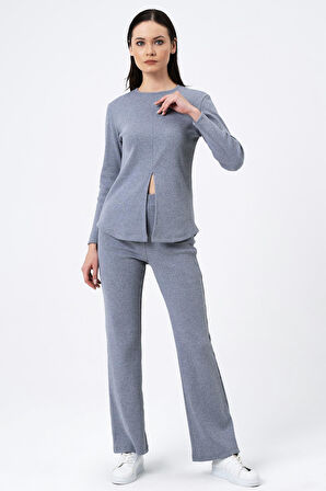 ALEXANDERGARDI ÖNÜ YIRTMAÇ DETAYLI İKİLİ TAKIM (B22-3960-ÜST-ALT)