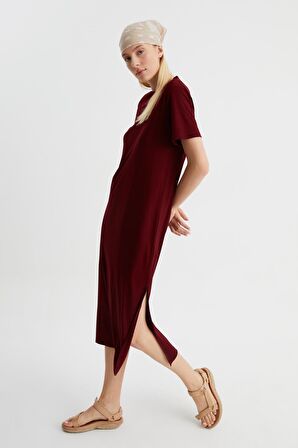 ALEXANDERGARDİ YIRTMAÇLI BASİC ELBİSE (B23-00115)