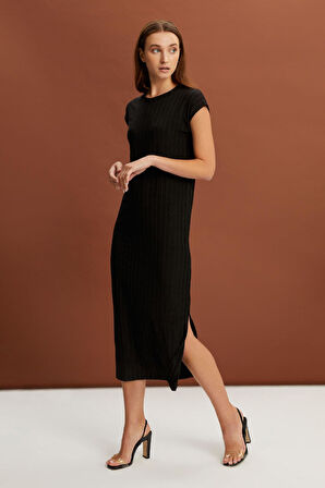 ALEXANDERGARDI ÖZEL KALIP YIRTMAÇLI UZUN ELBİSE (B22-46500)