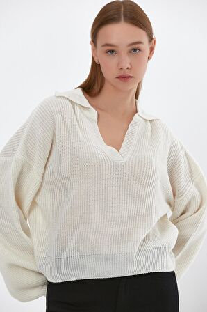 ALEXANDERGARDI BALON KOLLU POLO YAKA KAZAK (B22-5756)