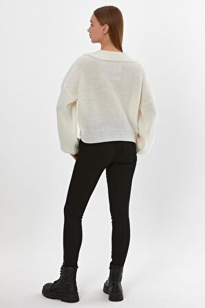 ALEXANDERGARDI BALON KOLLU POLO YAKA KAZAK (B22-5756)