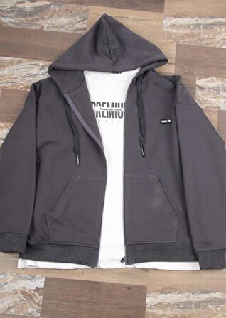 ALEXANDERGARDI FERMUARLI KAPÜŞONLU SWEATSHİRT (UN-501403)