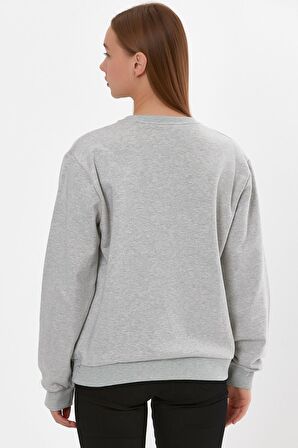 AEXANDERGARDI BASKILI RİBANALI SWEATSHİRT (E22-75600)