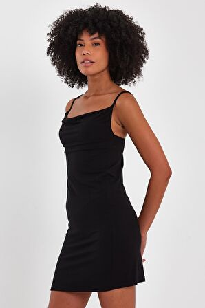 ALEXANDERGARDI ASKILI DEGAJE YAKA MİNİ ELBİSE (B23-00109)